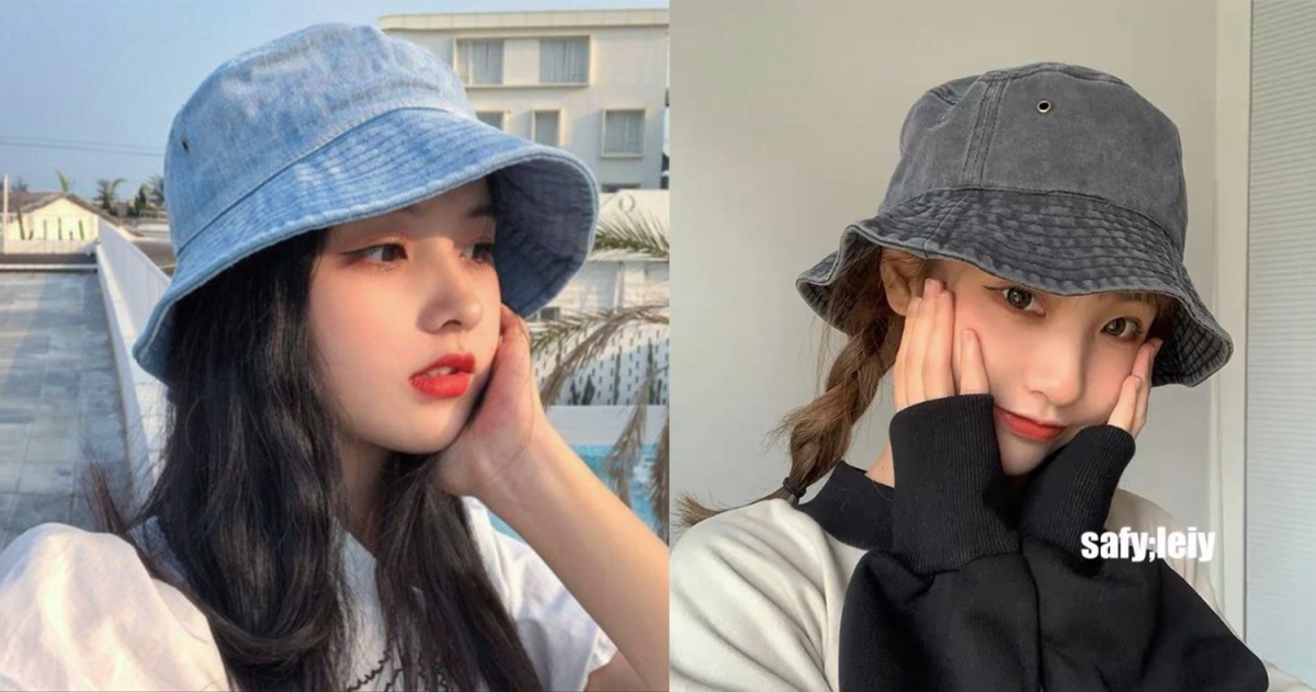 7、复古水洗牛仔款渔夫帽