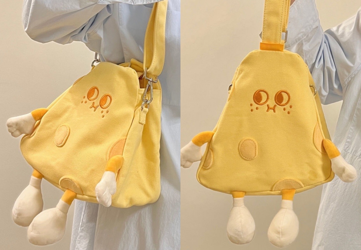 2、芝士奶酪造型斜挎包