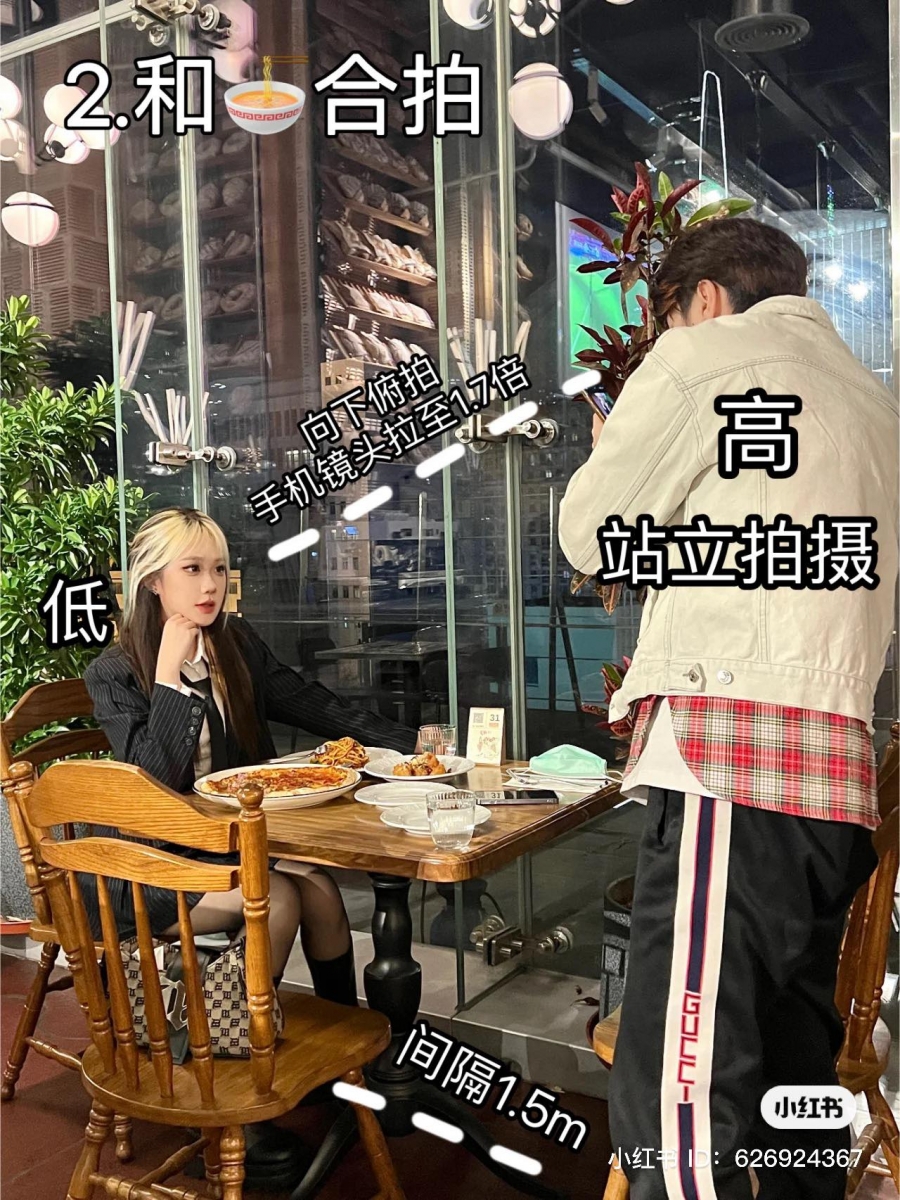 俯拍美食合照
