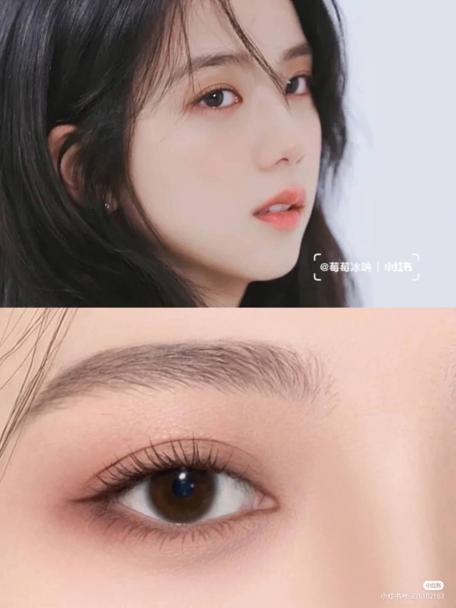 Jisoo同款伪素颜日常「眼妆」