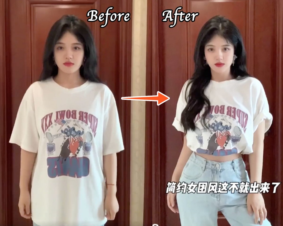 「T恤」的6种打结扎法
