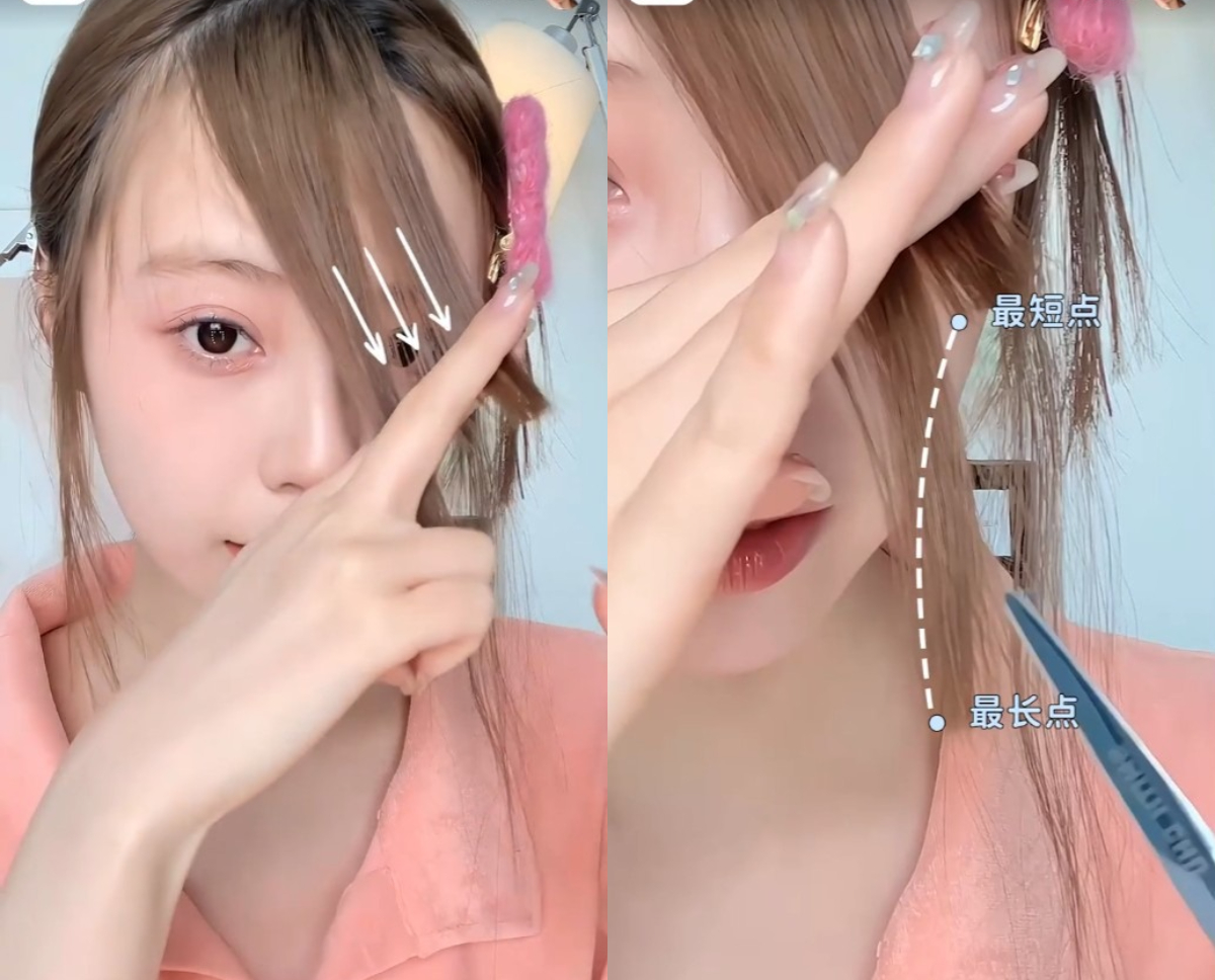 Step 4:斜着剪一刀