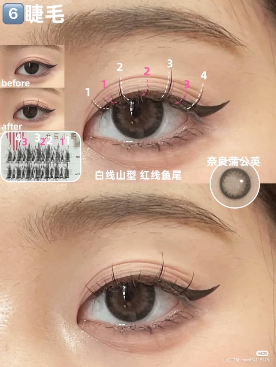 Step 6 睫毛：