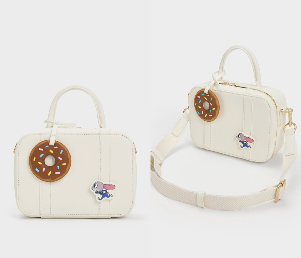 6、Judy Hopps Denim Boxy Satchel-乳白色