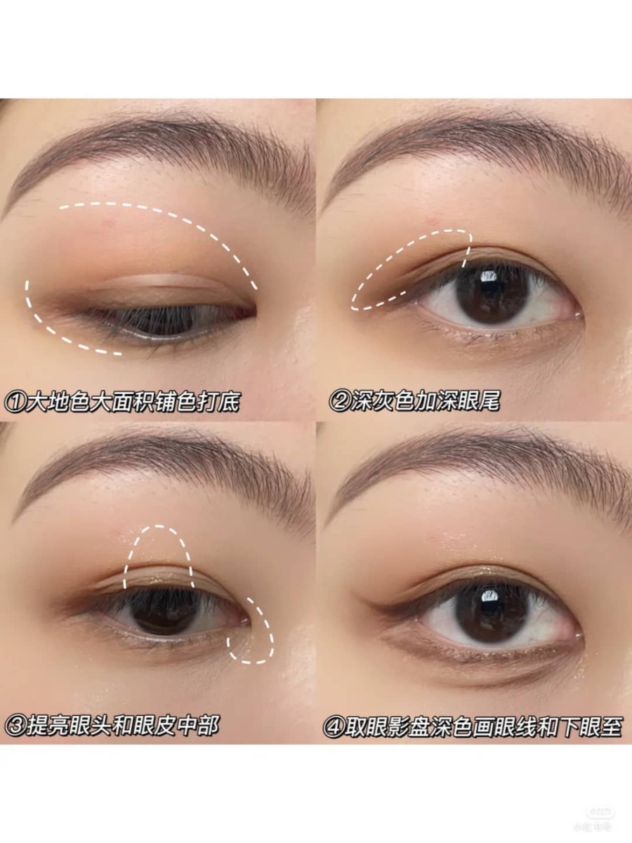 第②步：底妆后→眼妆