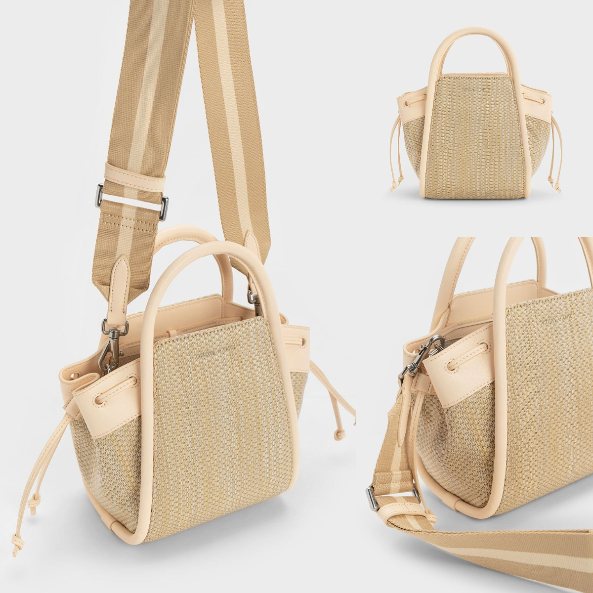 6、Ashby Raffia Tote Bag