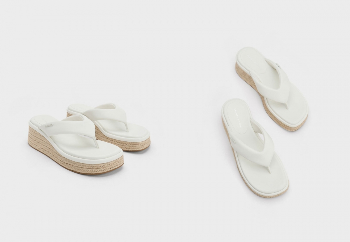 4、Espadrille Thong Sandals