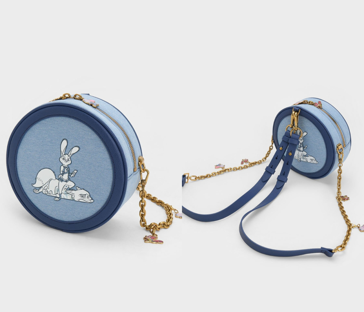 5、Zootopia Donut Round Backpack-蓝色