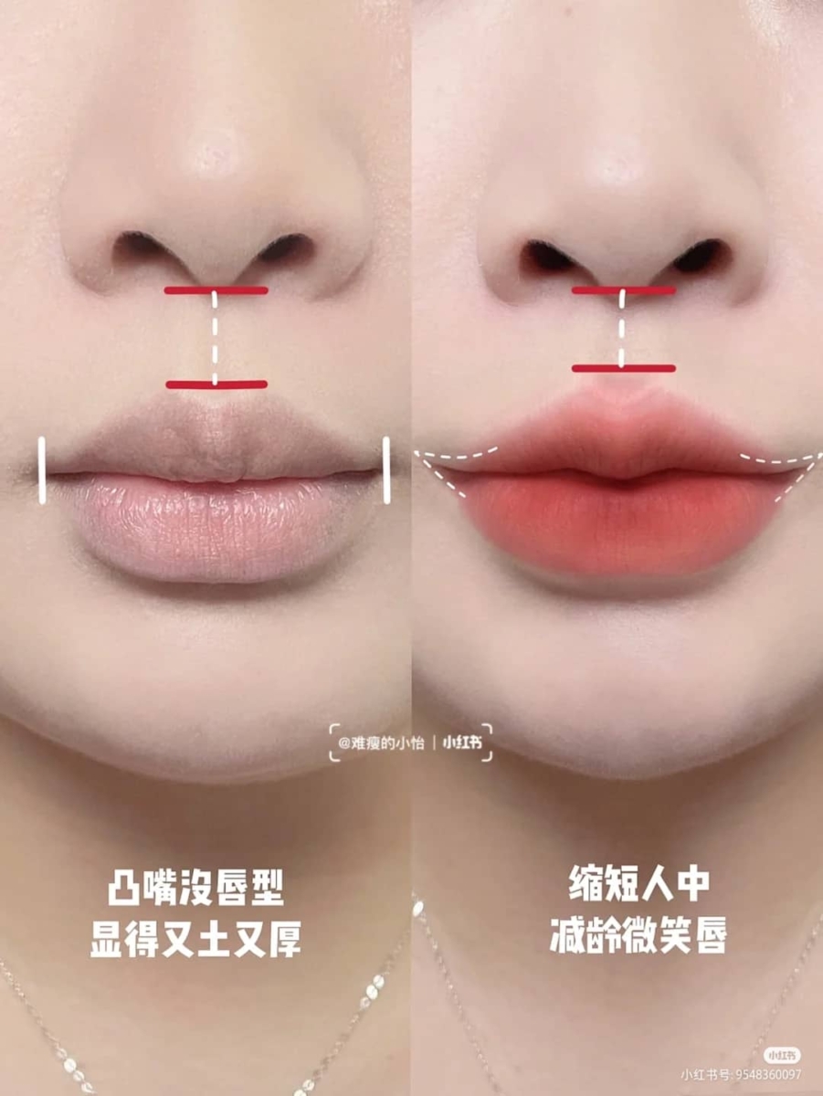 Step 2、口红涂法