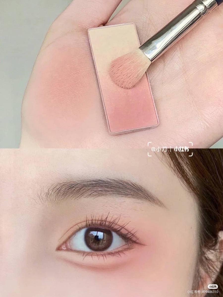 「眼下腮红」画法
