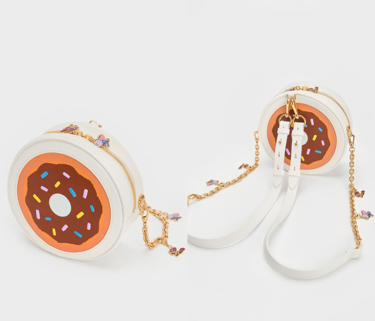 5、Zootopia Donut Round Backpack-白色