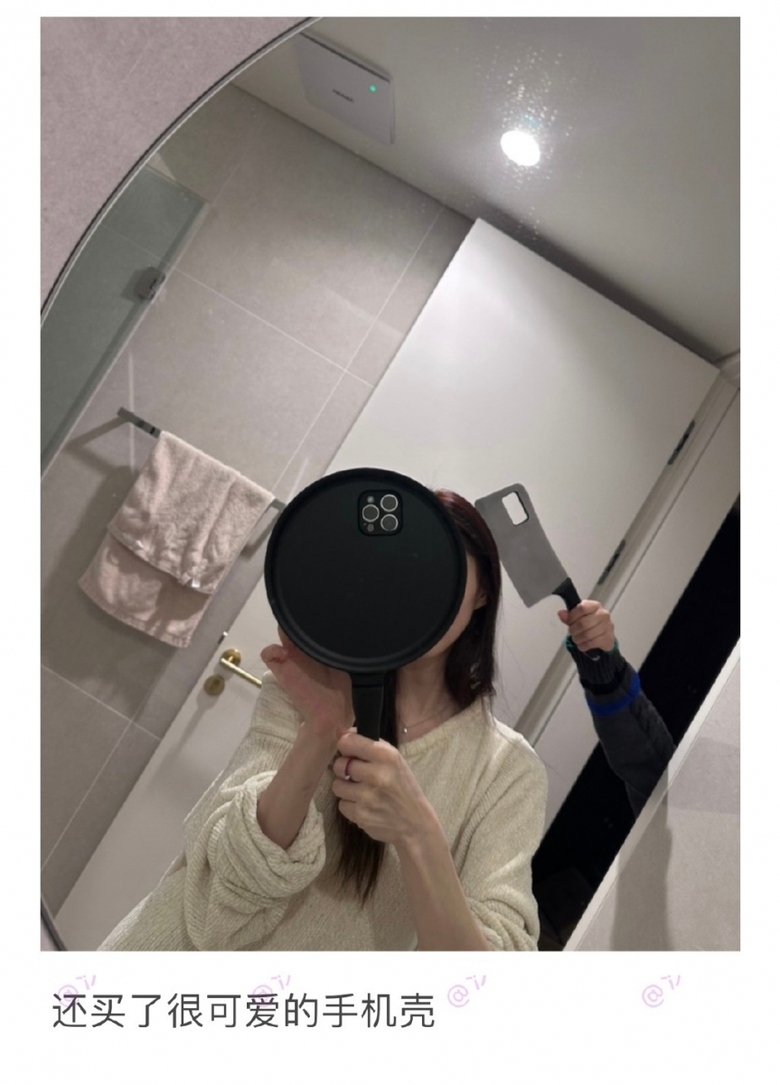 新买的「平底锅手机壳」