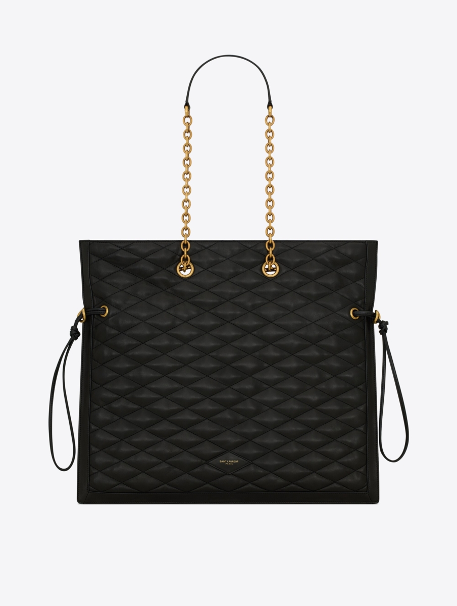 5、Saint Laurent LE POCHON IN QUILTED LAMBSKIN