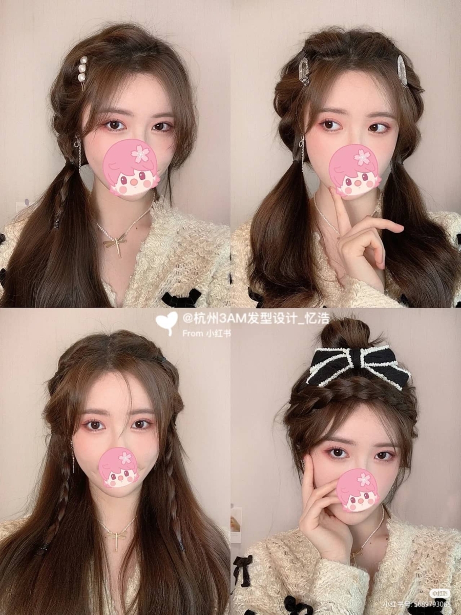 4款温柔「麻花辫」编发教程