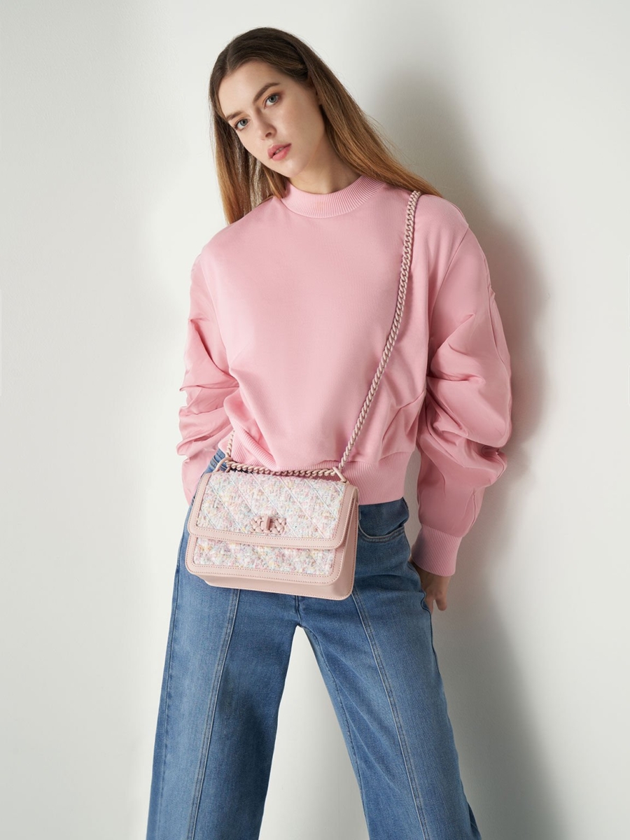 Charles & Keith「淡粉色系」包包 TOP 8 推荐