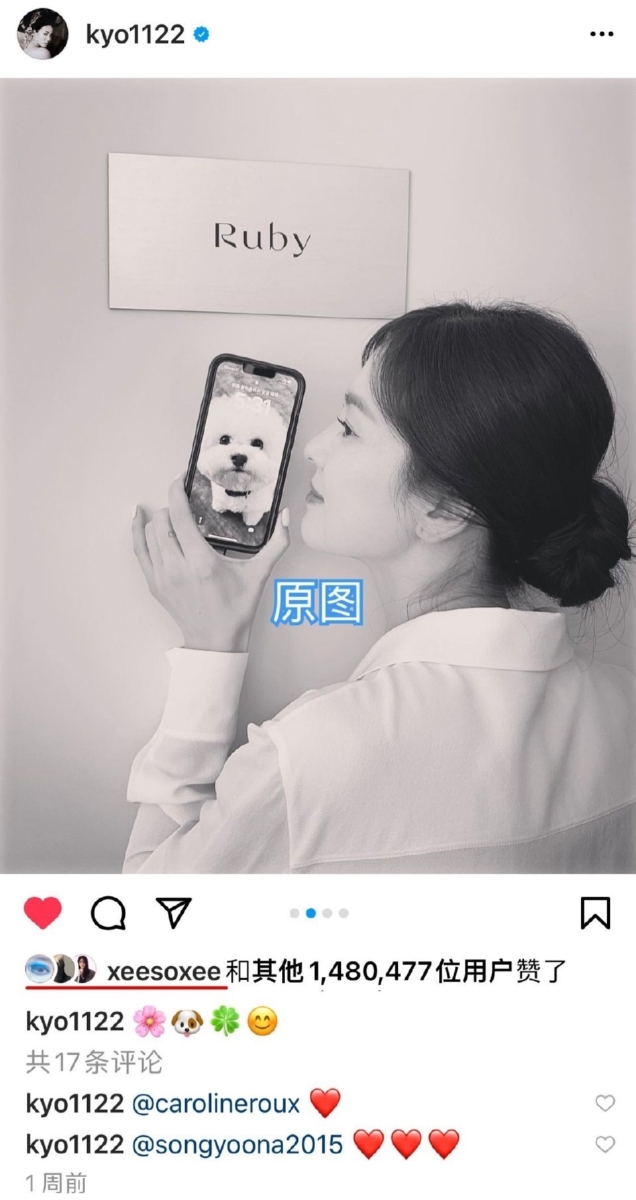 宋慧乔发的原图