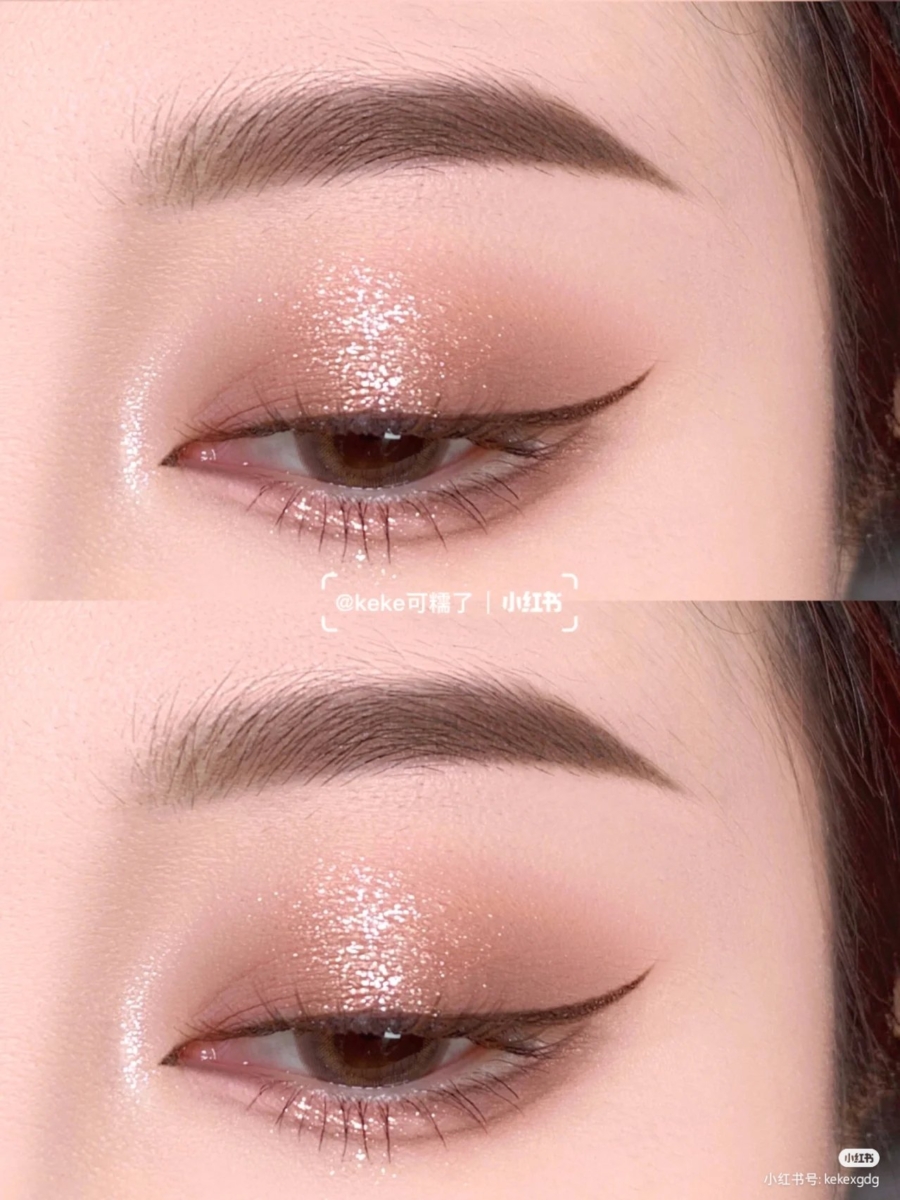 夏日「芋泥冰沙」氛围感眼妆教程