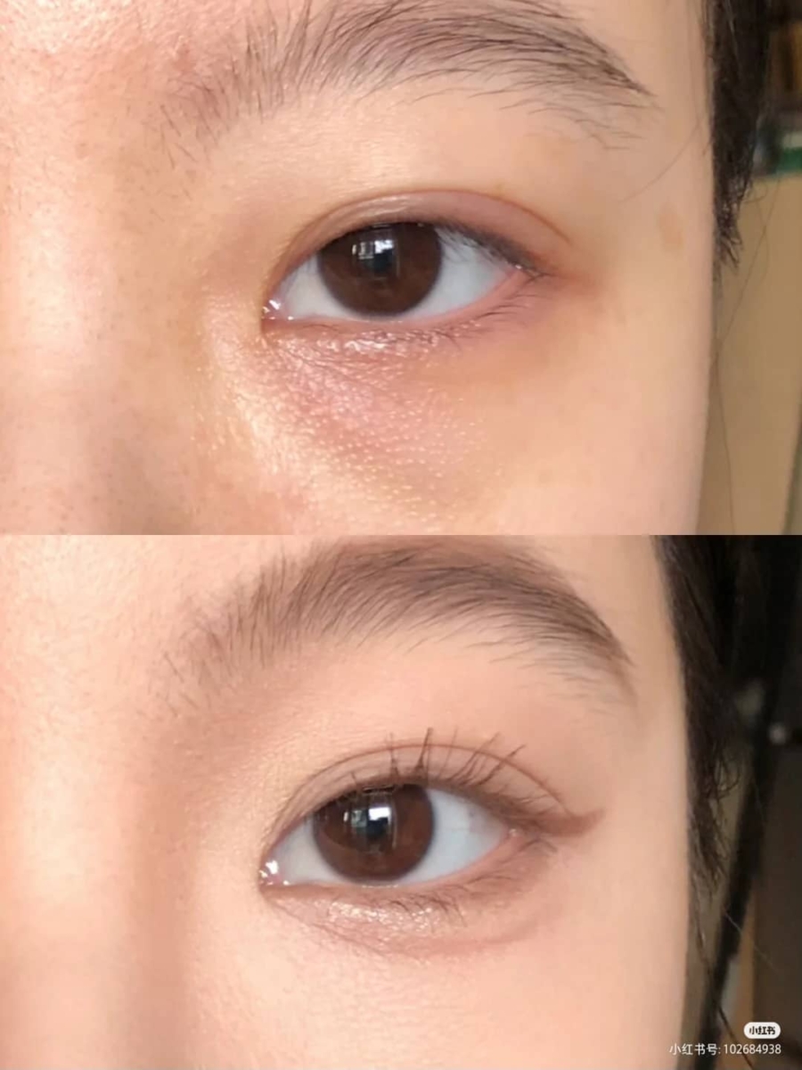 「黑眼圈+泪沟眼袋」眼下遮瑕教程