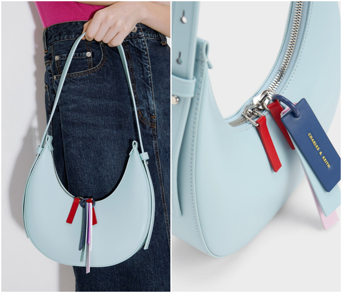 1、Cockade Crescent Hobo Bag