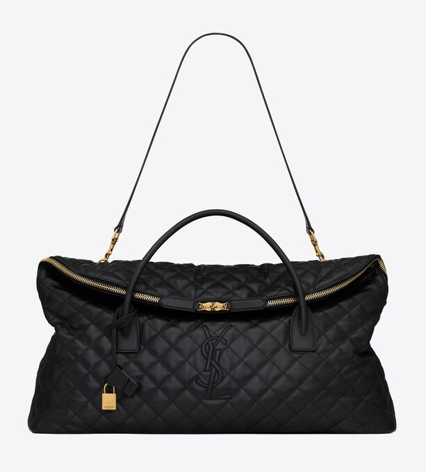 4、Saint Laurent ES GIANT TRAVEL BAG IN QUILTED LEATHER
