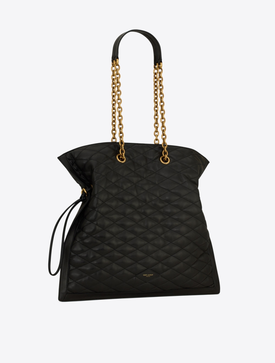 5、Saint Laurent LE POCHON IN QUILTED LAMBSKIN