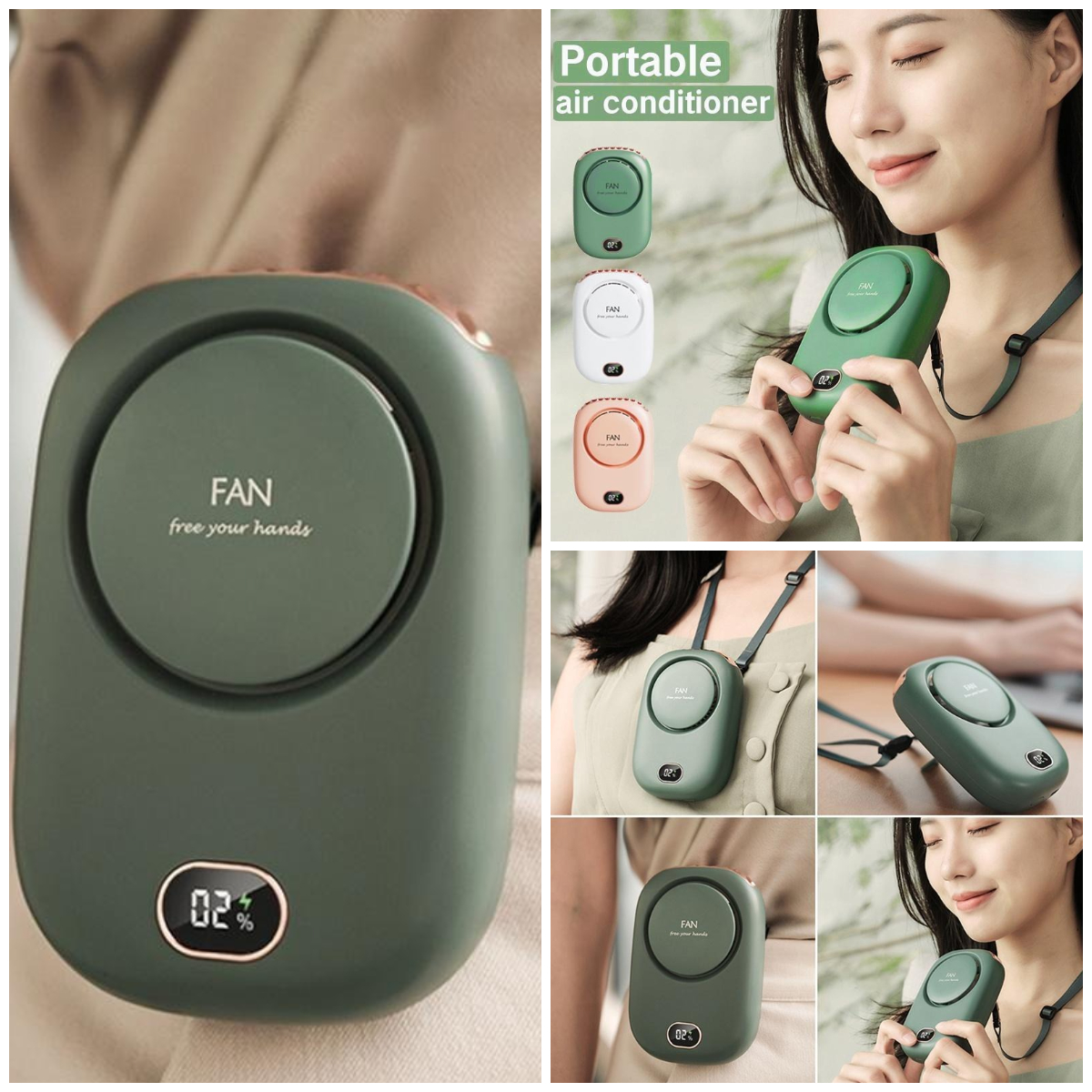 1、暖宝宝型迷你无叶风扇