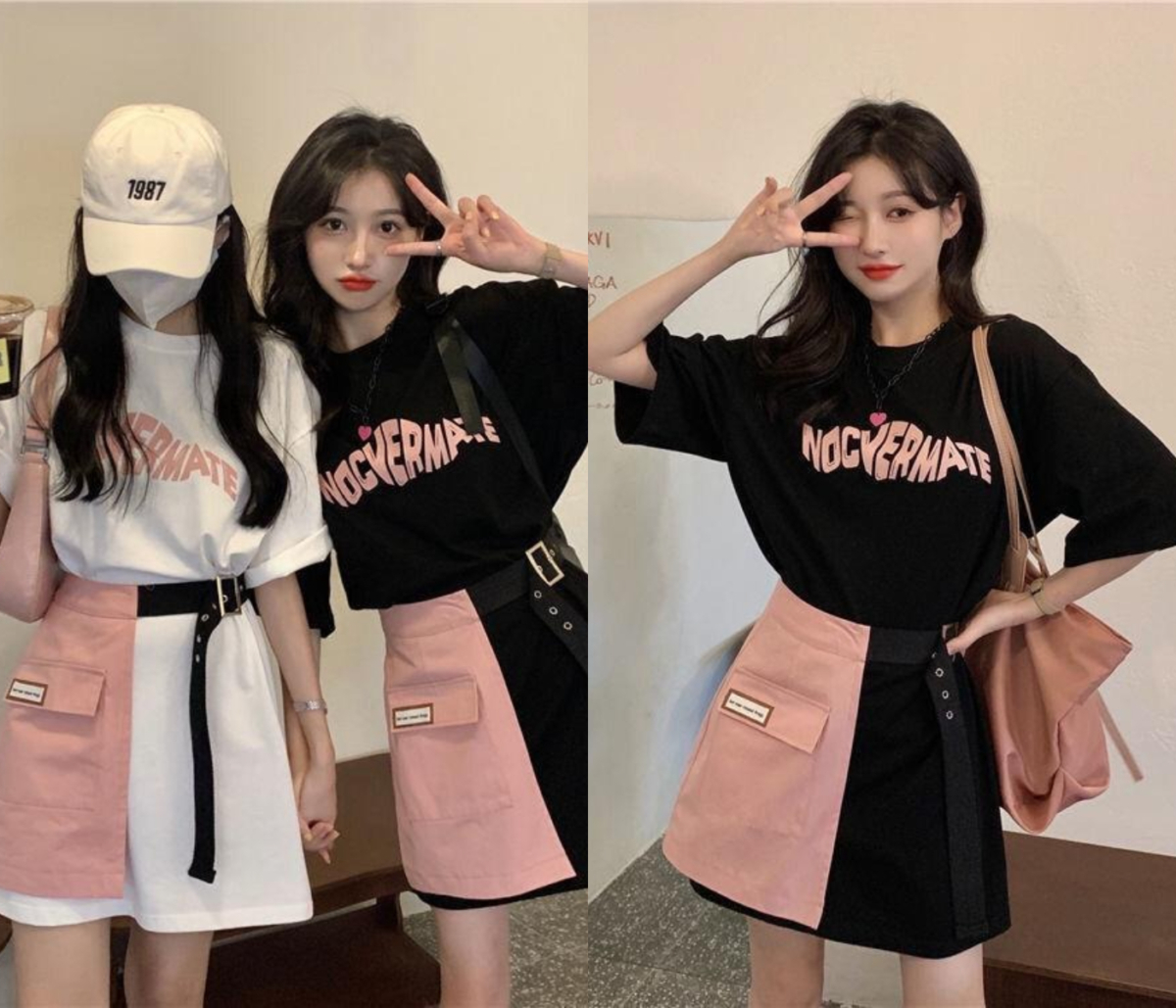 7、夏季短袖甜酷套装设计感半身裙