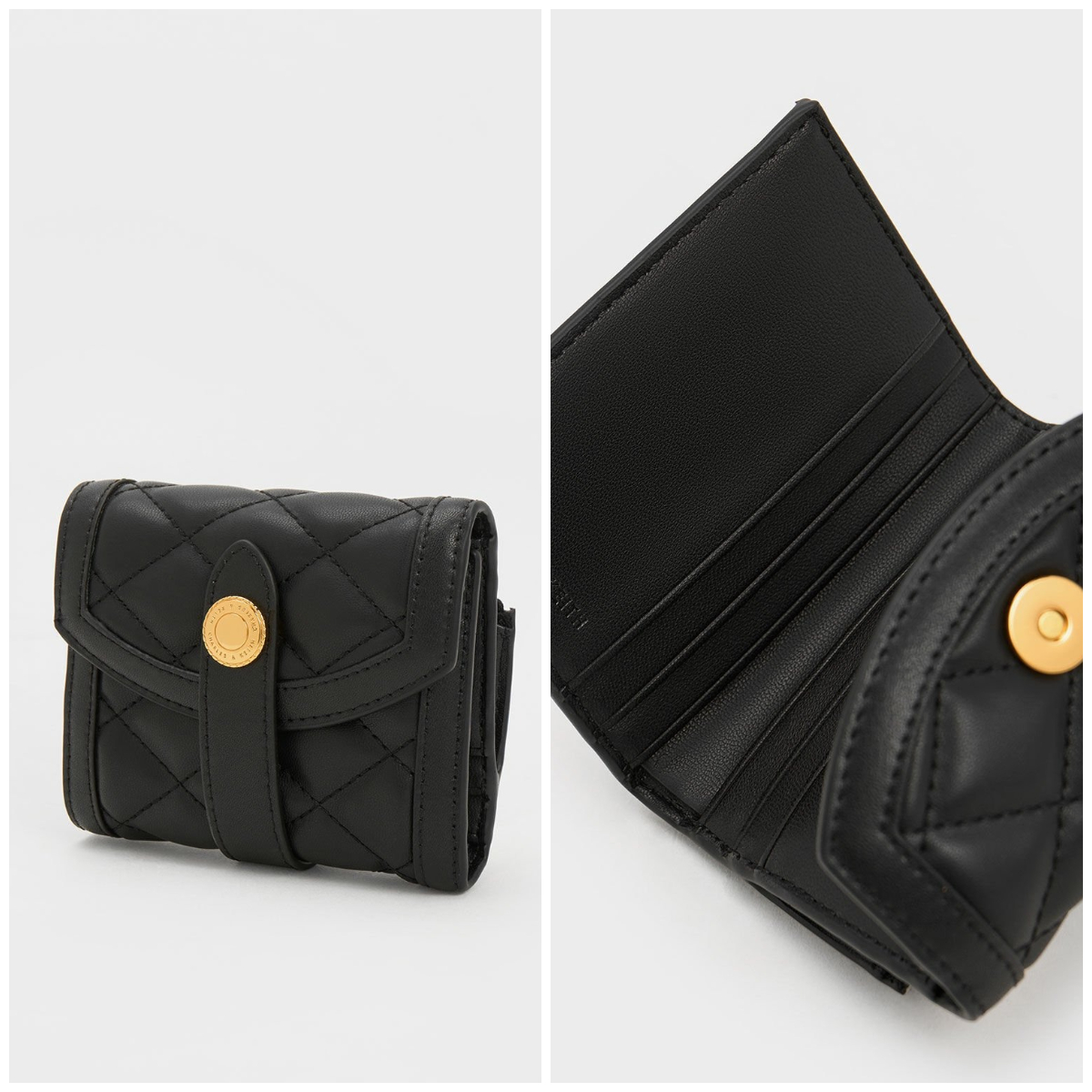 4、Este Quilted Belted Small Wallet