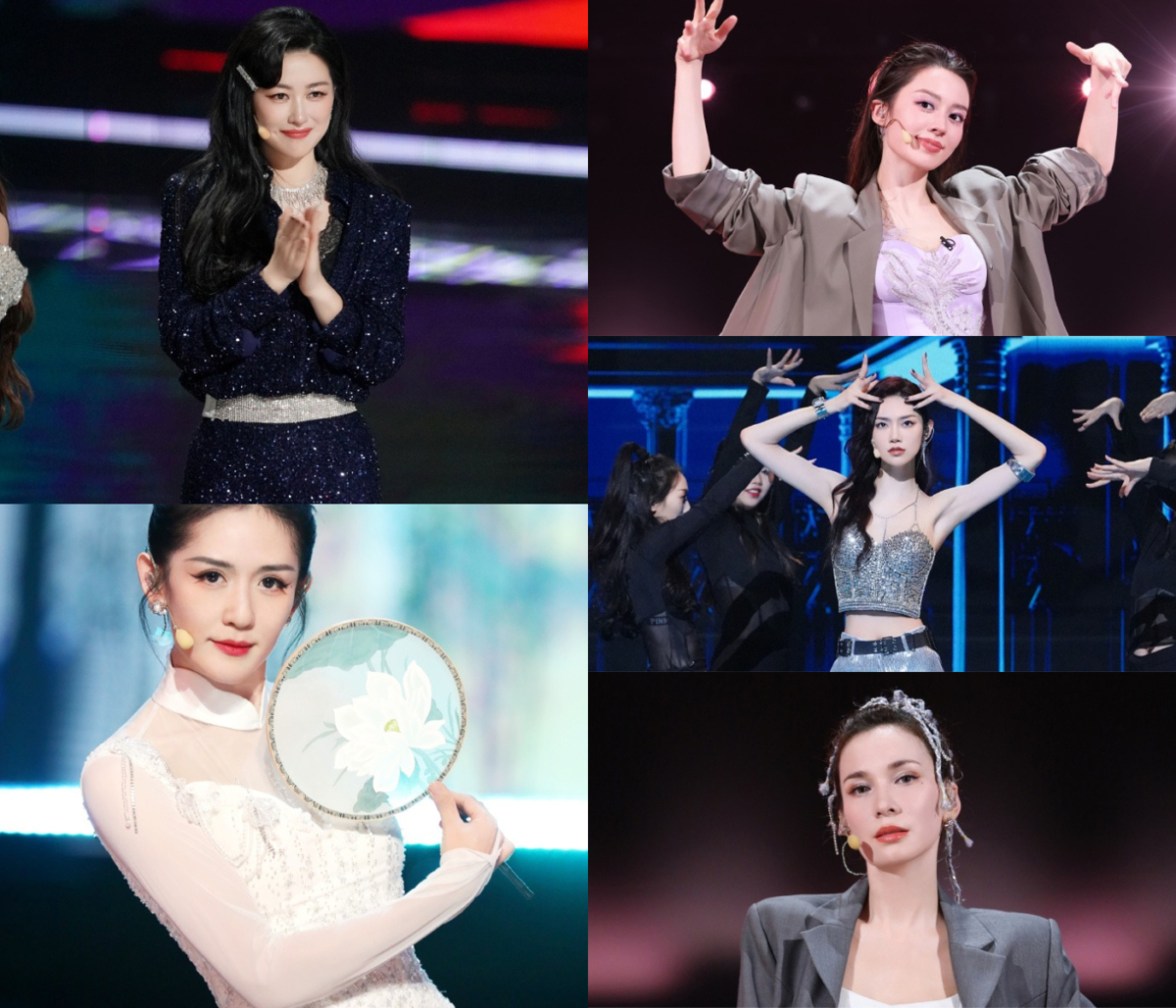 网友总结的皇族:吉娜、曾可妮、卢靖姗、谢娜以及朱珠