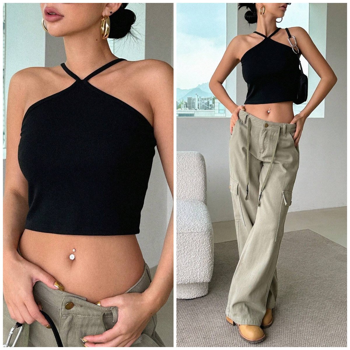 5、DAZY Solid Crop Cami Top