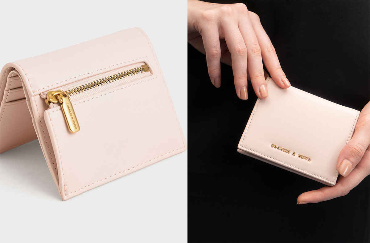 5、Zip Around Short Wallet - Light Pink
