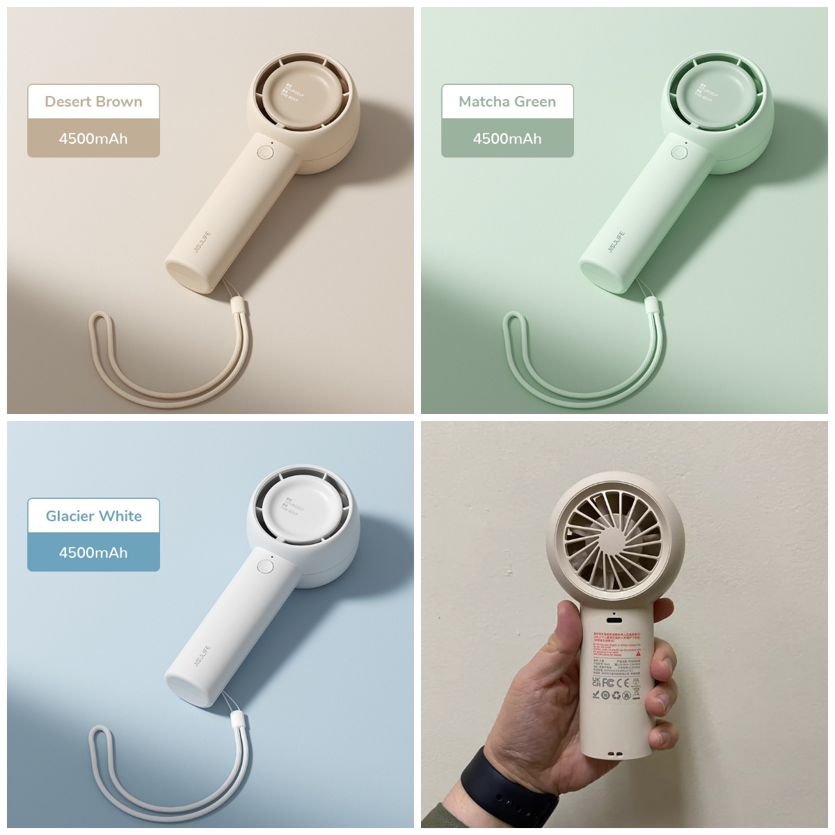 4、手持式莫兰迪色无叶风扇