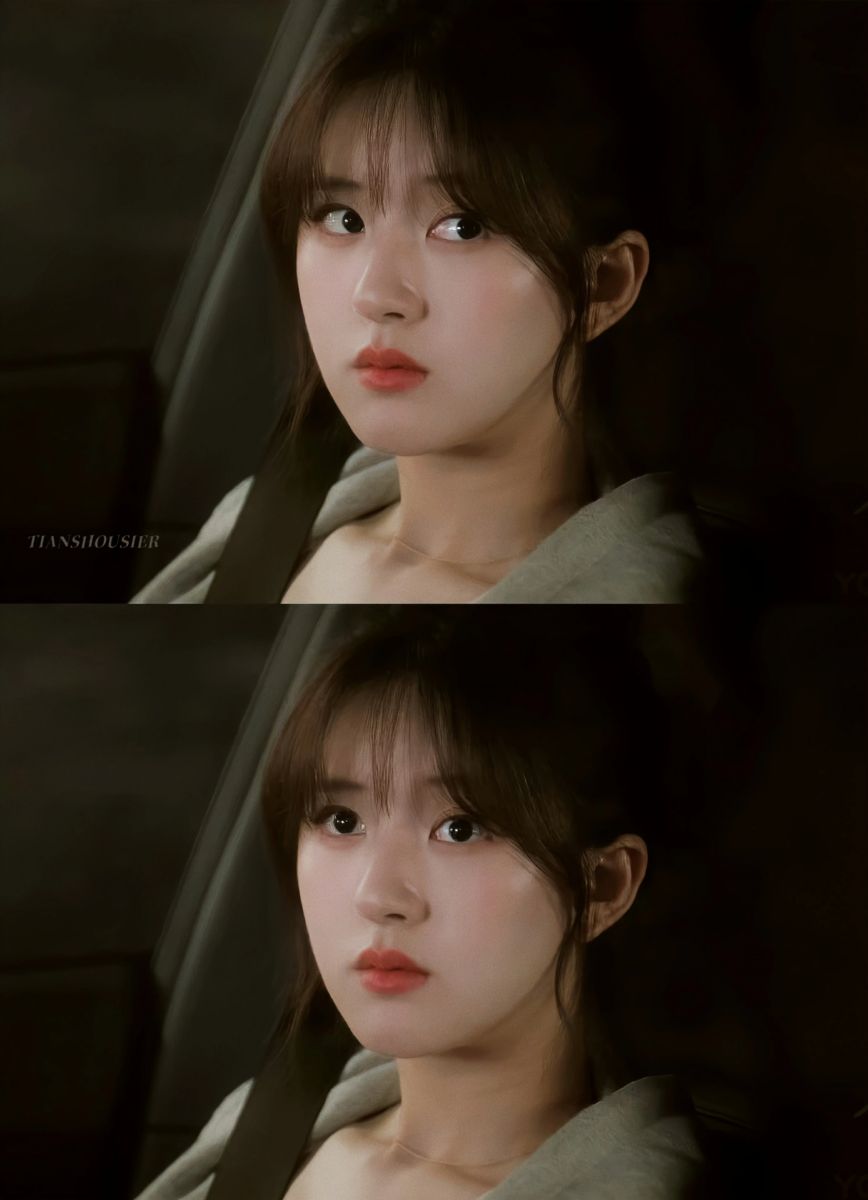 用透明散粉局部定妆