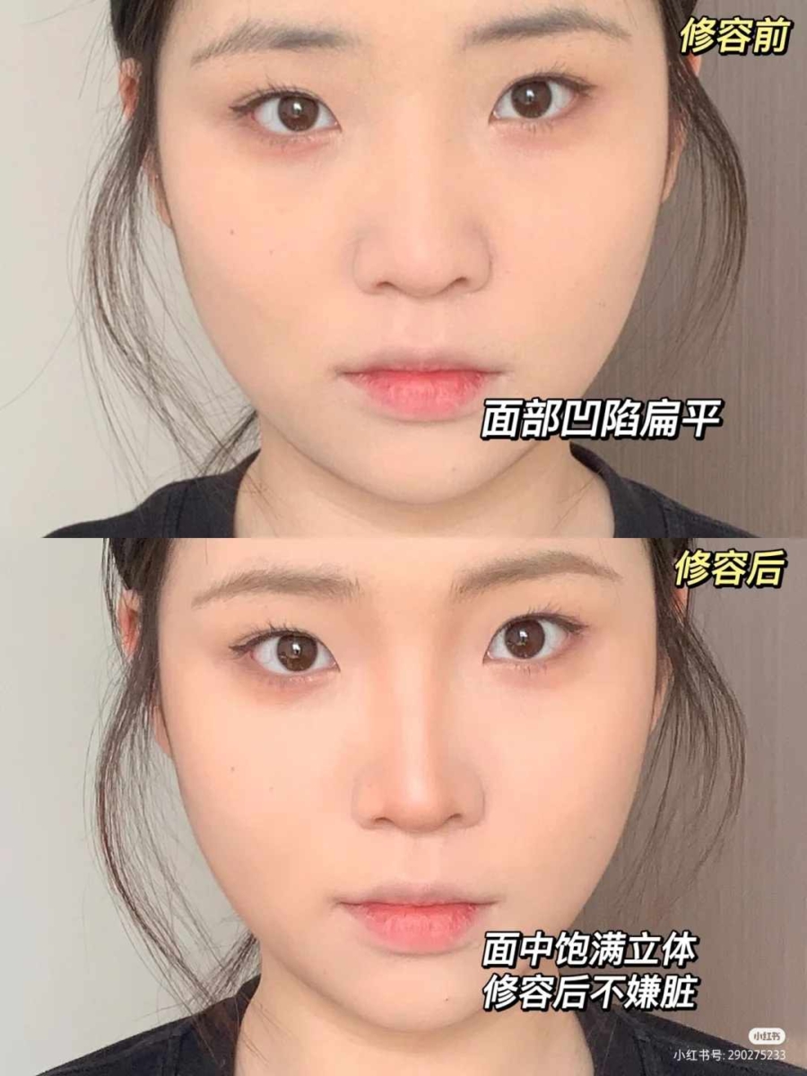 步骤2、轮廓修容