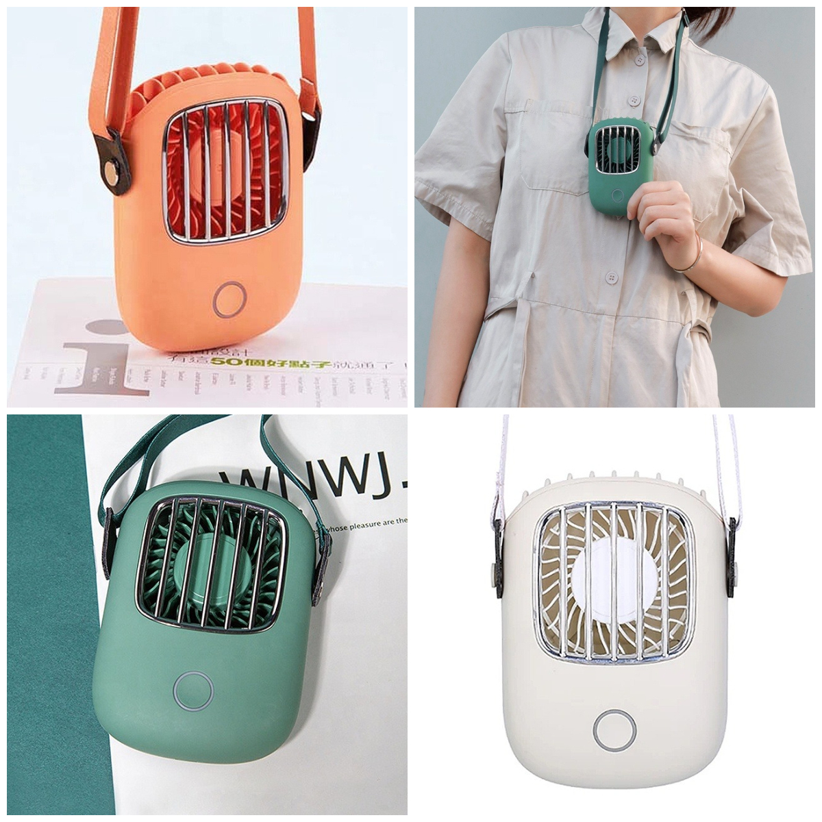 6、复古风挂脖风扇