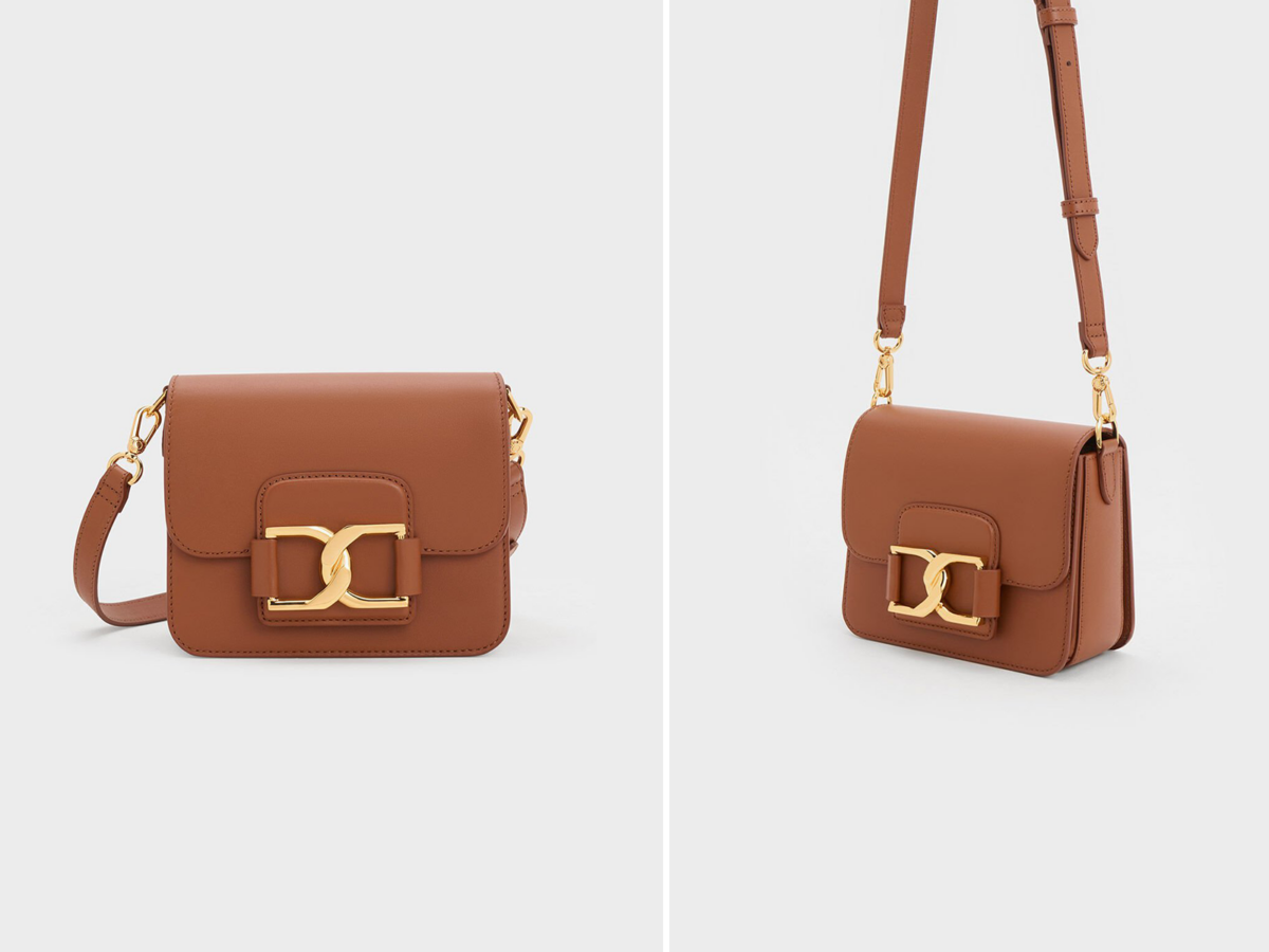 1、Gabine Leather Crossbody Bag