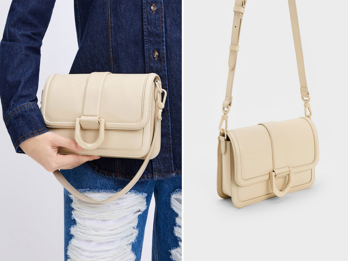 2、Gabine Leather Crossbody Bag