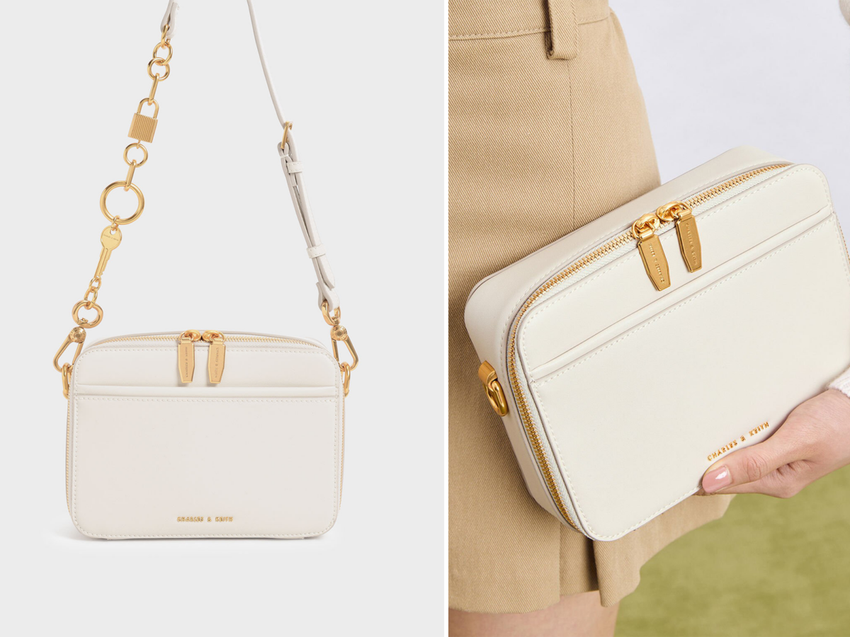 4、Lock & Key Chain Handle Bag