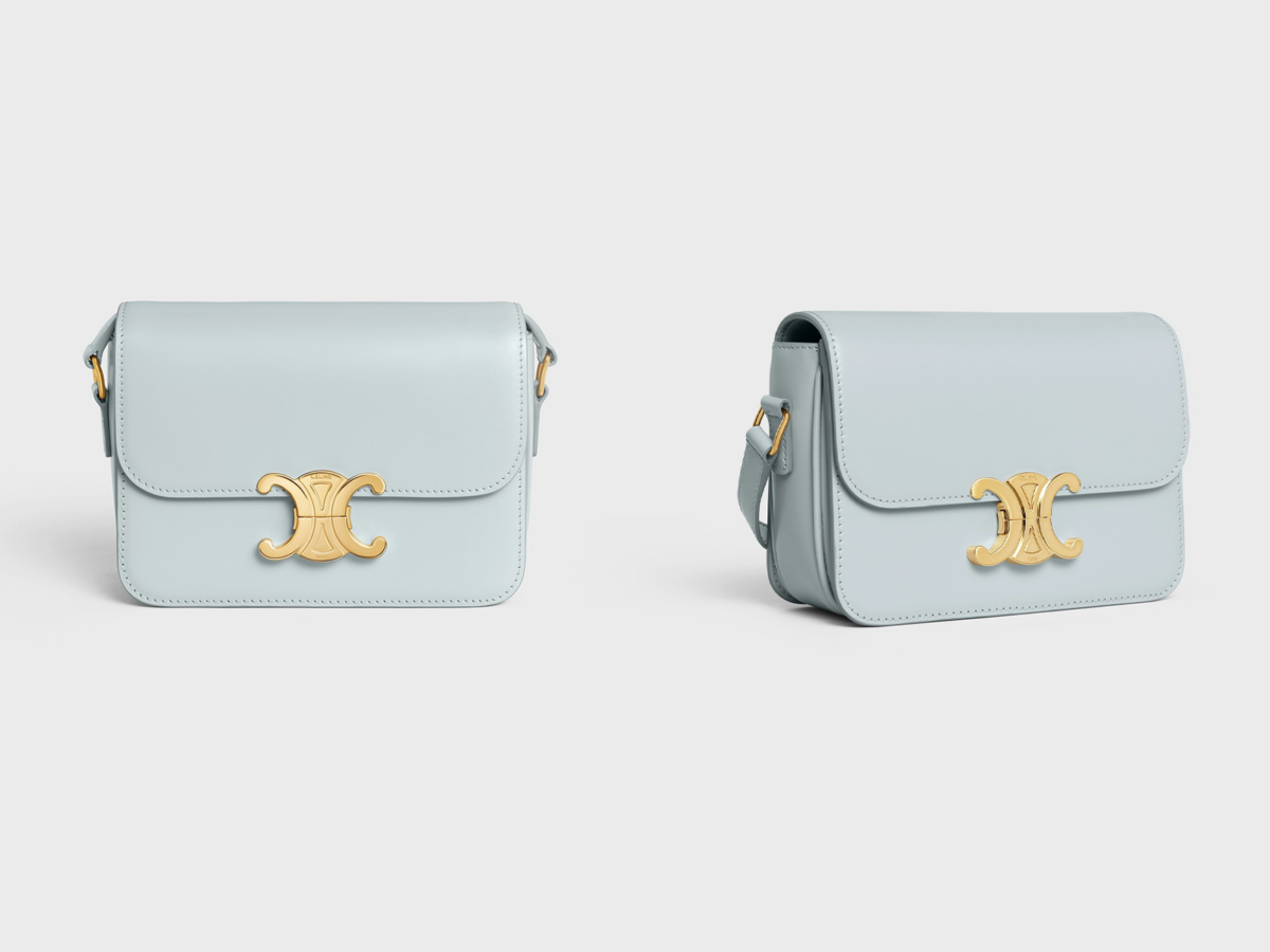 1、TEEN TRIOMPHE BAG IN SHINY CALFSKIN