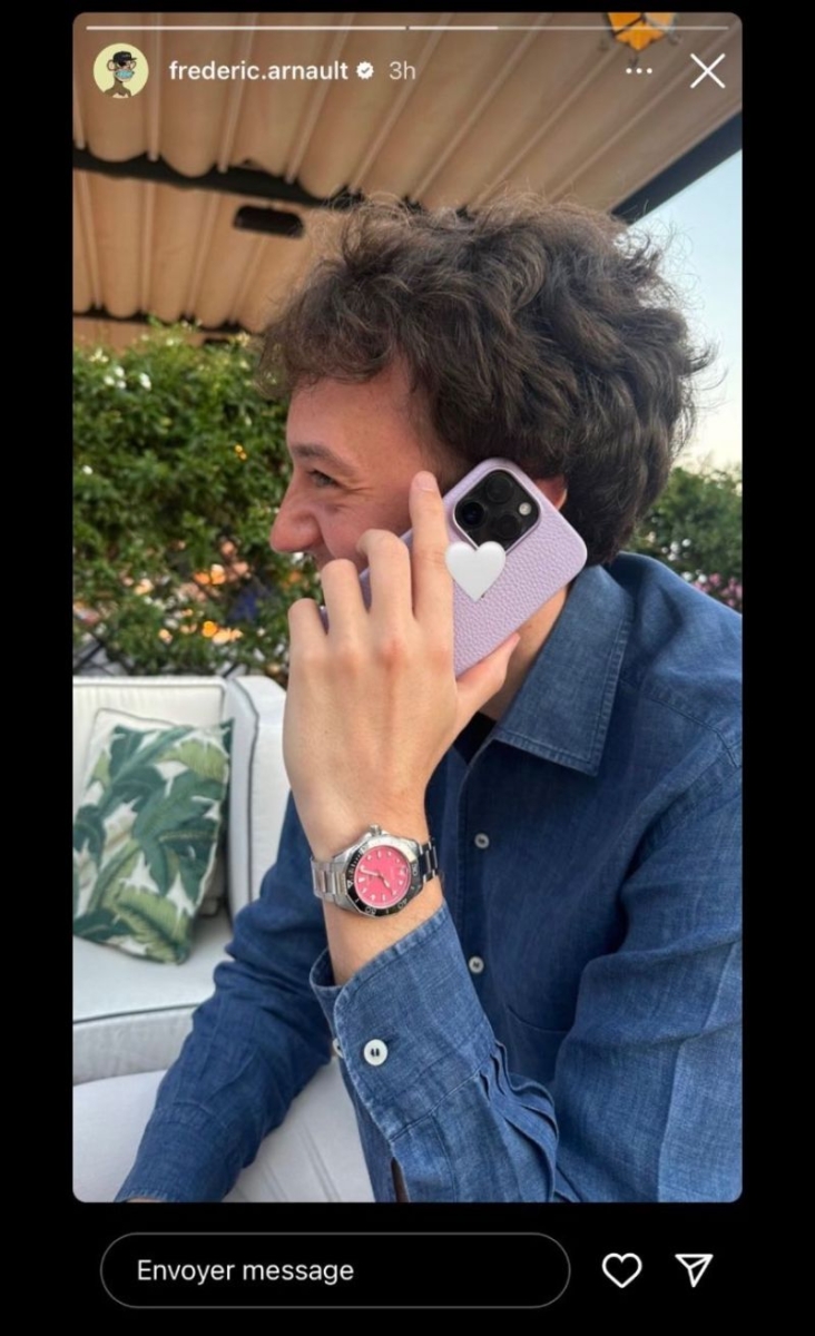 Frédéric Arnault 的手机壳成为吸睛焦点