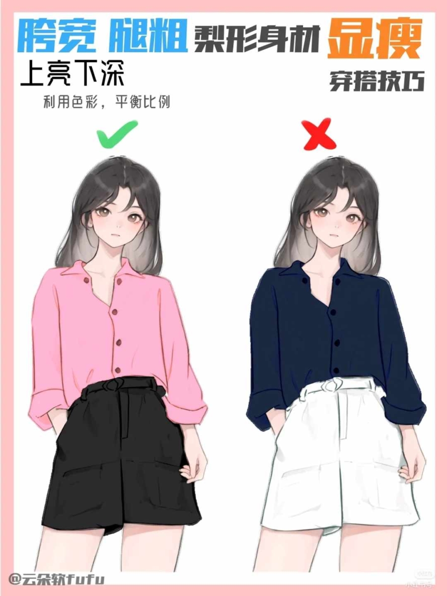 技巧1、上亮下深