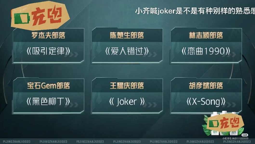 #三公分组结果和选曲