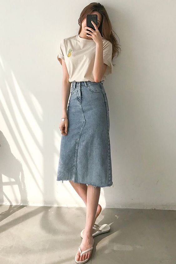 第三种:牛仔裙