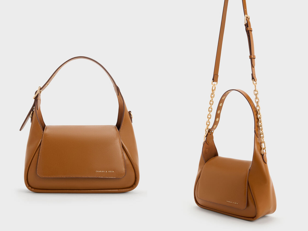 1、Buzz Front Flap Hobo Bag - Chocolate