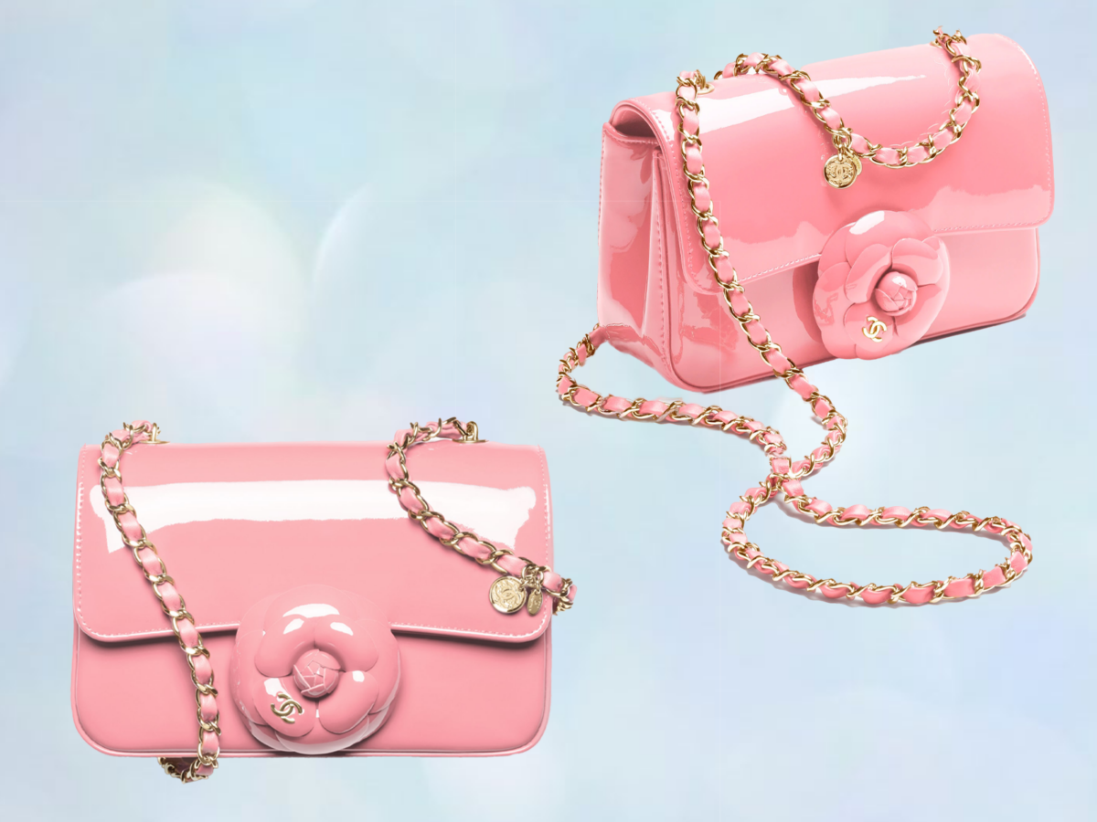 1、山茶花小号口盖包-小牛漆皮