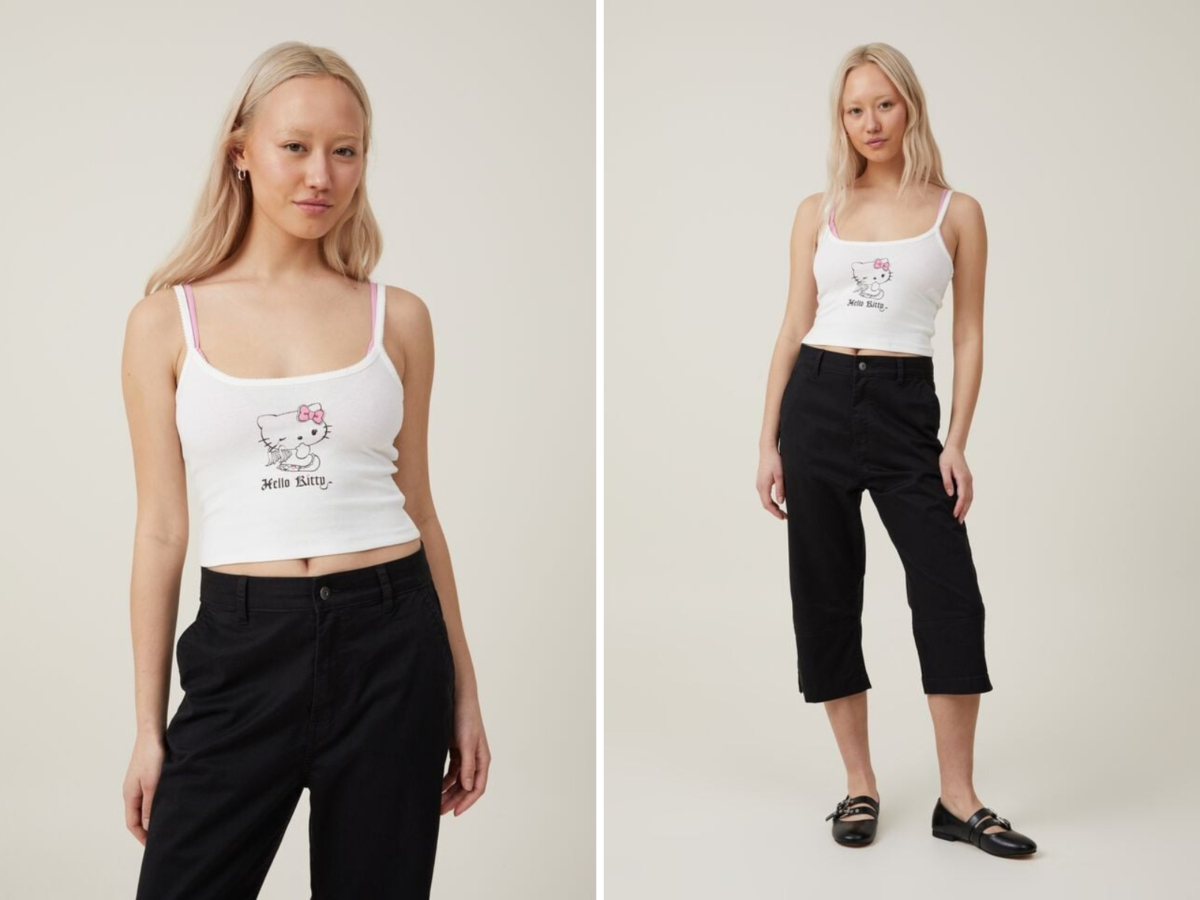 hello kitty angel wing_vintage white