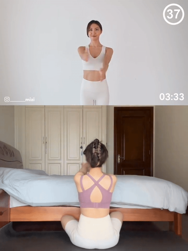 Step 4:手臂上下交叉