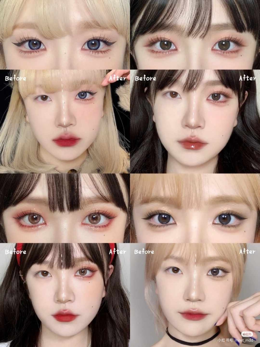 4款「下至眼妆」的画法