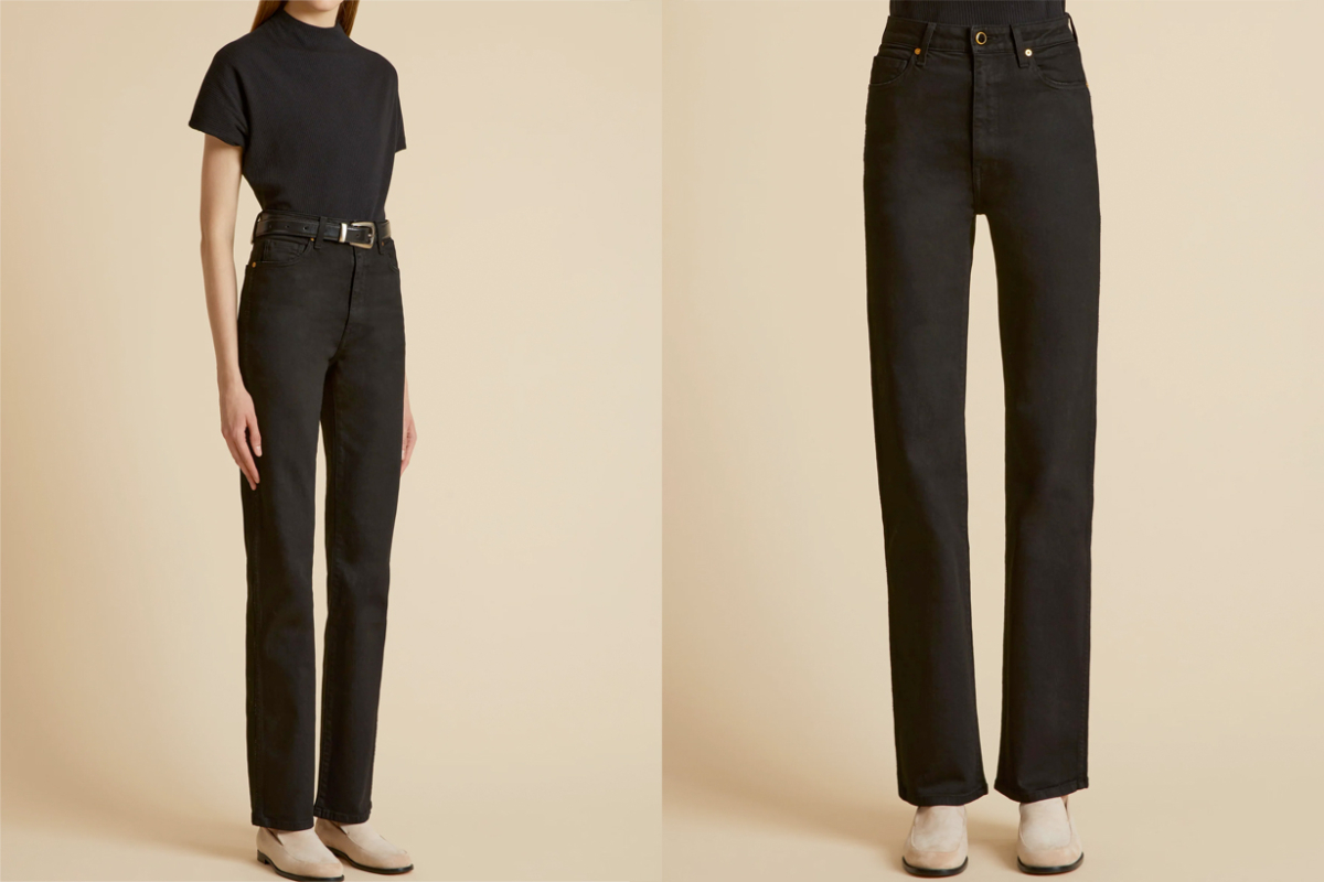 Jennie 身上这款的黑色牛仔裤