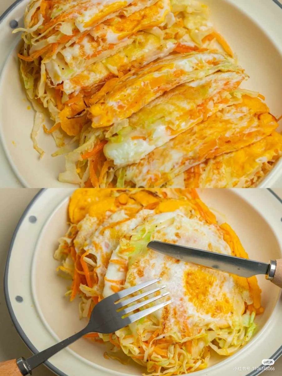 5、包菜胡萝卜鸡蛋